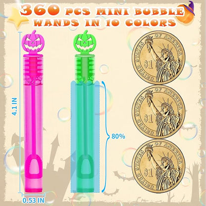 80 Piece Halloween Party Favor Bubbles, Halloween Bubble Wands Bulk - Image 4