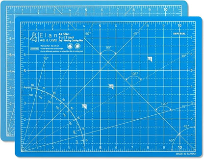 Elan Cutting Mat A4 Blue, Self Healing Cutting Mat 9x12 Inch, 5-Ply Craft Board - Image 3