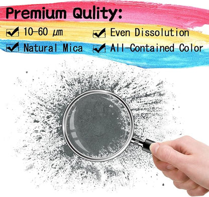 Mica Powder - 60g Mica Powder for Epoxy Resin - Pearl Pigment Powder Dye for - Image 2