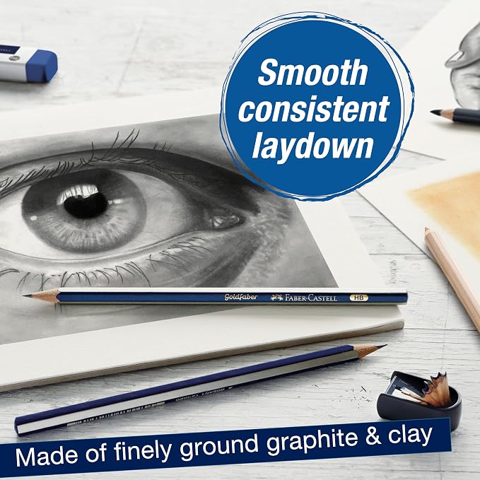 Faber-Castell Graphite Pencils Drawing Set: 12 Art Pencils - Image 3