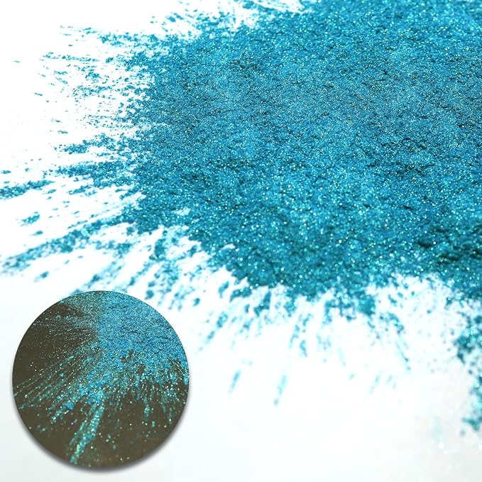 Ceya Highly Chameleon Mica Pigment, 1.8oz/ 50g Ultramarine Green Chrome Powder - Image 2