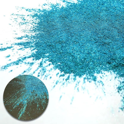 Ceya Highly Chameleon Mica Pigment, 1.8oz/ 50g Ultramarine Green Chrome Powder - Image 2