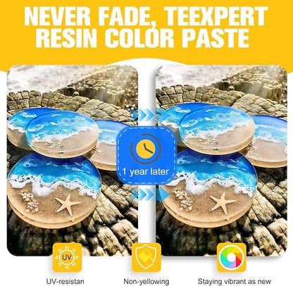 Teexpert Pigment Paste for Epoxy Resin: 3.38oz/100ml Ultra Highly Concentrated - Image 3