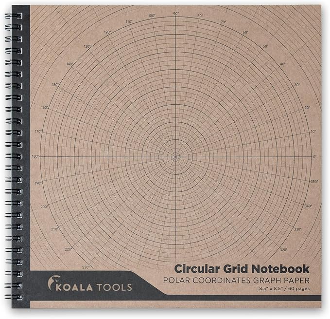 KOALA TOOLS - Circular Grid Sketchbook by KOALATOOLS