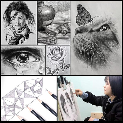 Heshengping Drawing Pencils Sketch Pencil Art Supplies Set - Image 5