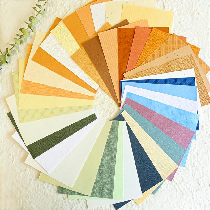 80 Sheets Textured Scrapbook Paper Packs, Scrapbooking, Junk Journals, Card by Diuhofart