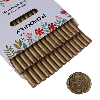 30 Pieces 7mm Sealing Wax Sticks by PORXFLY