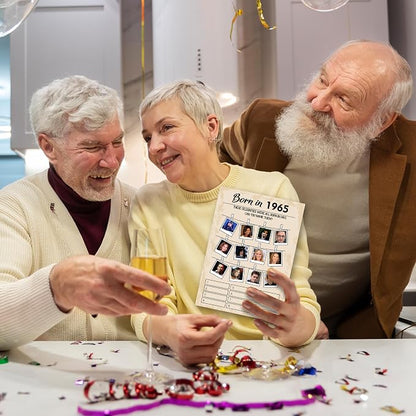 QUPT 60th Birthday Party Games, Born in 1965 Games Bundle, Birthday Party - Image 3