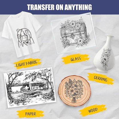 Carbon Paper for Tracing Transfer-Paper Pad, A4 8.3 X 11.8 Inch - Image 6