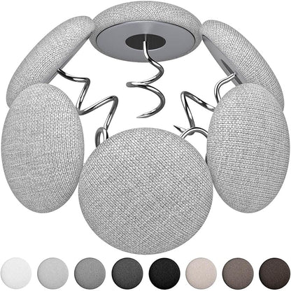 12 Colors Fabric Covered Button Twist Pins Dust Ruffle Pins- by AHAILUOO