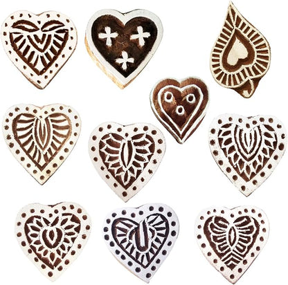 Royal Kraft Heart Wooden Printing Stamps by RoyalKraft
