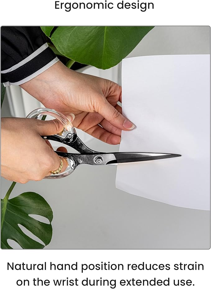 OfficeGoods 9” Stainless Steel Acrylic Scissors - Image 3