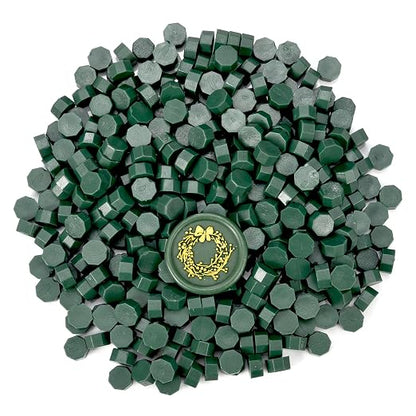 Yoption 360Pcs Olive Green Sealing Wax Beads, Hexagon Wax Seal Beads - Image 3