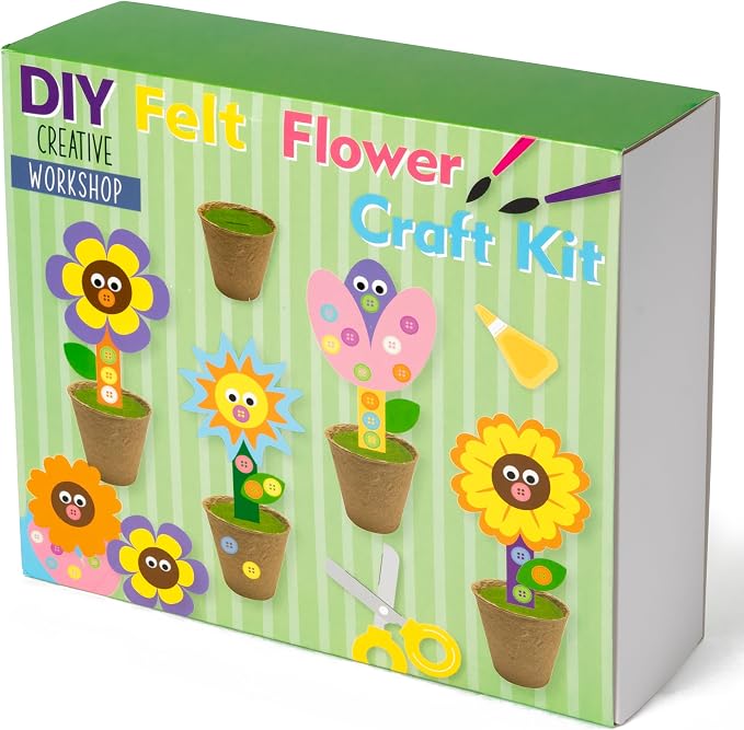 WATINC Mother's Day Spring Felt Flower Craft Kits - Image 7