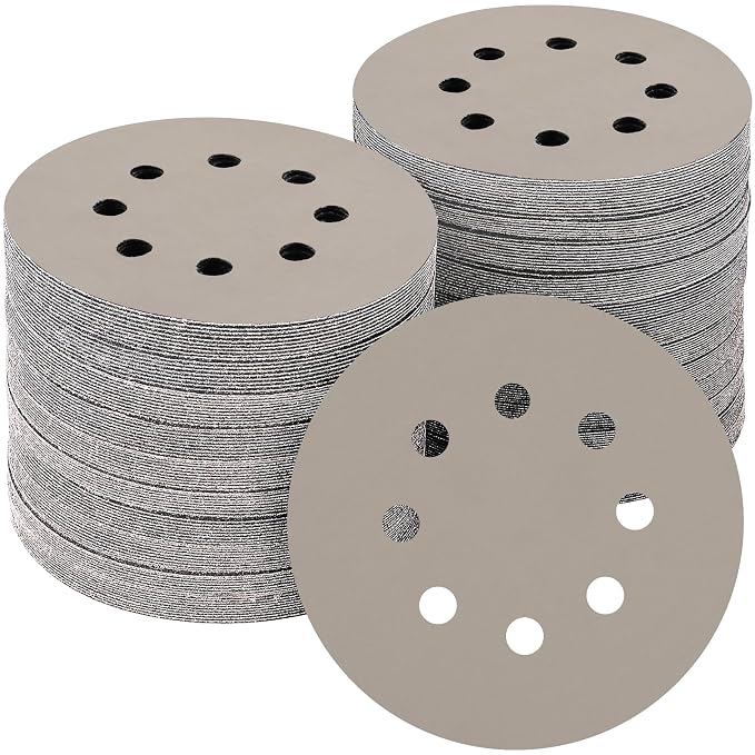 50PCS 5 inch Silicon Carbide Sanding Discs 8000 Grit, Wet Dry Orbital 5 Sander by POTUINOM