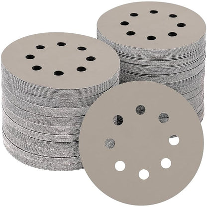 50PCS 5 inch Silicon Carbide Sanding Discs 8000 Grit, Wet Dry Orbital 5 Sander by POTUINOM