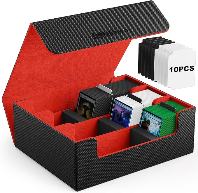 Mlikero Card Deck Case, 1800+ Trading Card Storage Box by Mlikero