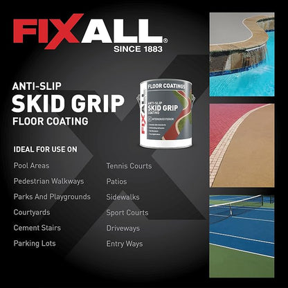 FIXALL Skid Grip Anti-Slip Coating, 1 Gallon, Exceeds ADA Standards, - Image 7