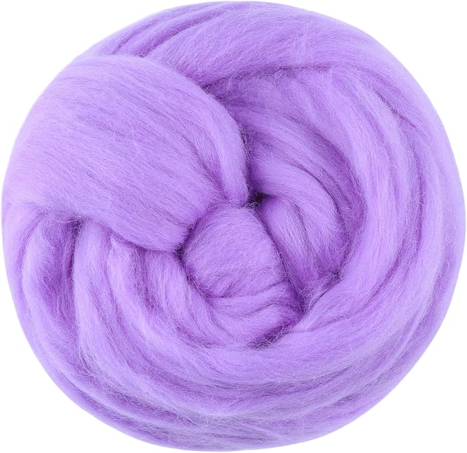 3.53oz Wool Roving Yarn, Wool Felting Supplies, Pure Wools, Chunky Yarn by Jupean
