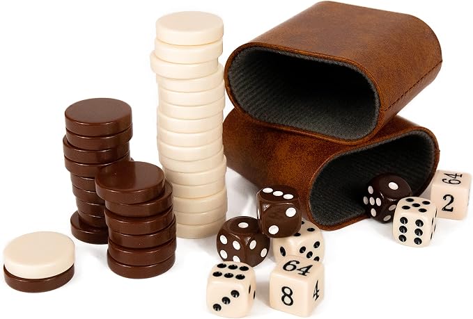 Backgammon Set - 15 Inch Classic Backgammon Board Game Sets Handheld - - Image 8