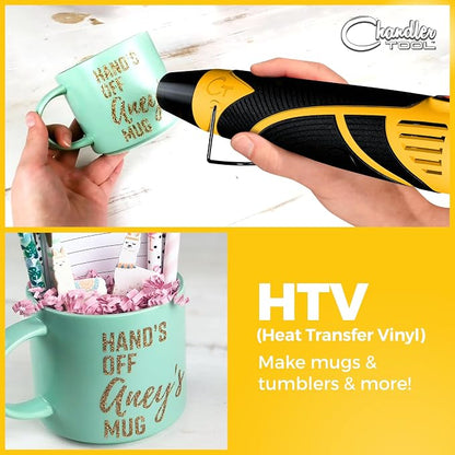 Heat Gun for Crafting, Mini Dual Temp Hot Air Gun Tool for Epoxy Resin - Image 7