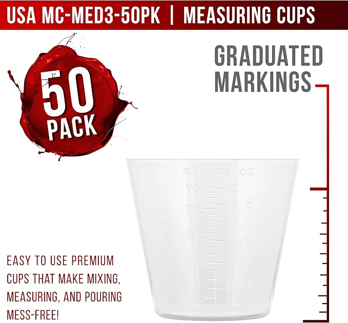 Pouring Masters 3 Oz Liquid Measuring Cups - Image 2