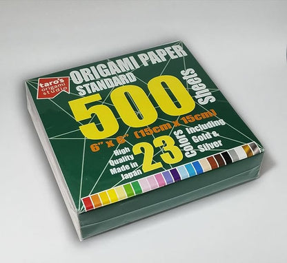 Standard 6 Inch One Sided 23 Colors 500 Sheets Square Easy Fold Premium - Image 3