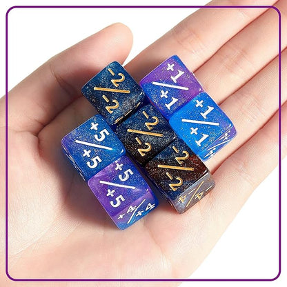 Sumind 24 Pcs Magic Life Counter Dice -1/+1 Counters Commander Buff Tokens 6 - Image 6