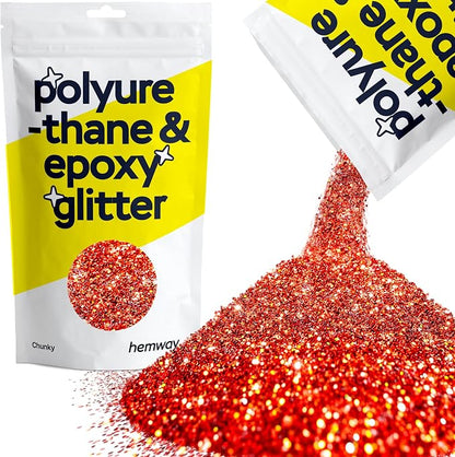 Hemway Polyurethane & Epoxy Resin Glitter 100g / 3.5oz Metallic Crystal Flake by Hemway