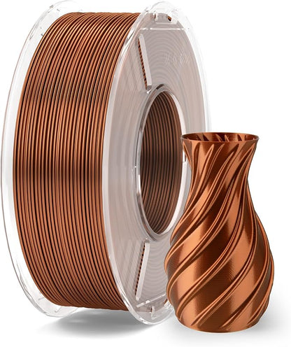 ELEGOO Silk PLA Filament 1.75mm Bronze 250g, Shiny 3D Printer Filament by ELEGOO