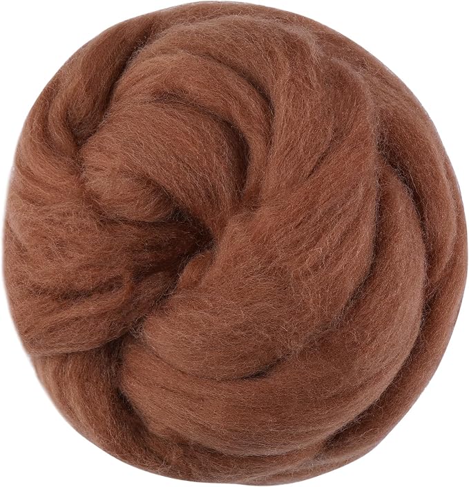 3.53oz Wool Roving Yarn, Wool Felting Supplies, Pure Wools, Chunky Yarn by Jupean