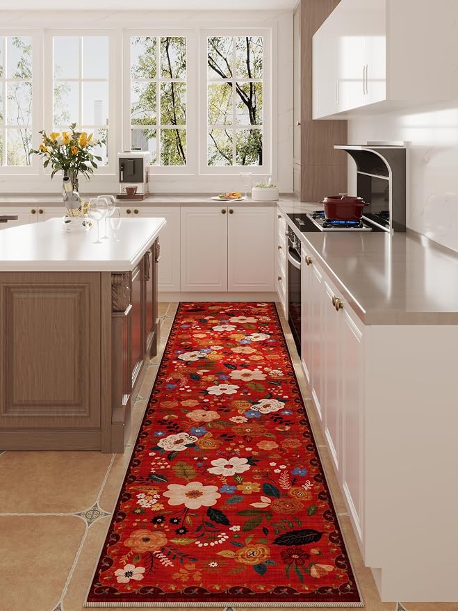 Rugcomf Runners for Hallways Kitchen Runner Rug Non Slip 2'x 10' Long Washable - Image 5
