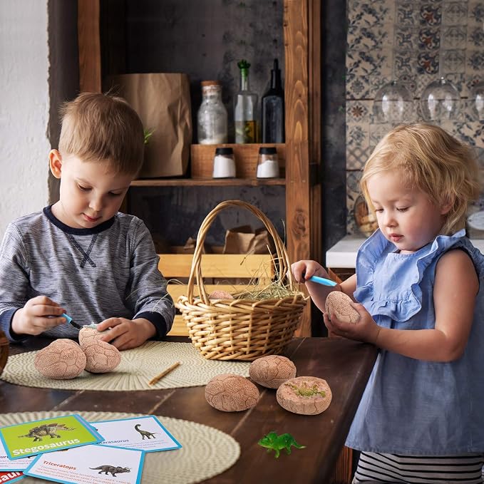 Dig Up Dinosaur Fossil Eggs, Break Open 12 Unique Eggs and Discover 12 Cute - Image 7