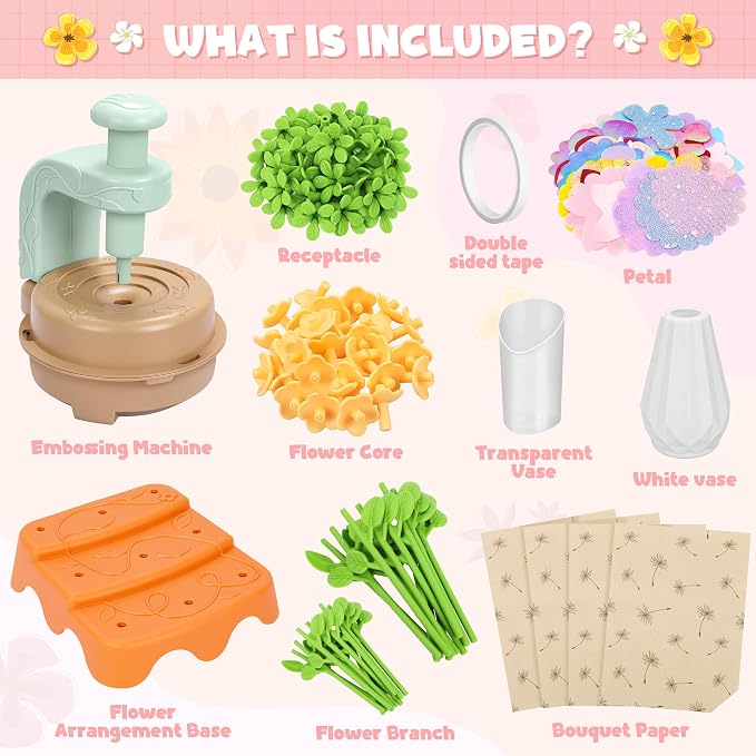 Fabric Flower Bouquets Toys, DIY Craft Kits Toys - Image 7