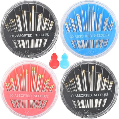 Eketirry 120pcs Premium Hand Sewing Needles，4 Pack 30-Count Assorted Needles by Eketirry