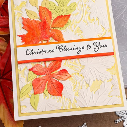 BAOFALI 3D Autumn Theme Plastic Embossing Folders Maple Leaf - Image 5