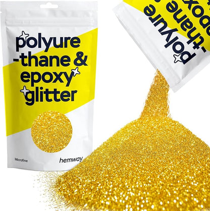 Hemway Polyurethane & Epoxy Resin Glitter 100g / 3.5oz Metallic Crystal Flake by Hemway