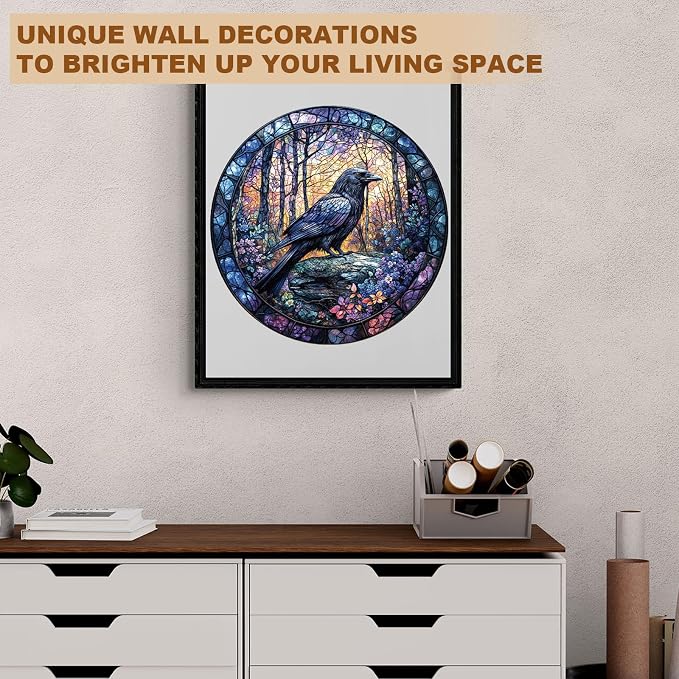 Wooden Puzzles for Adults, Wooden Jigsaw Puzzles, Exquisite Raven Puzzle - Image 6