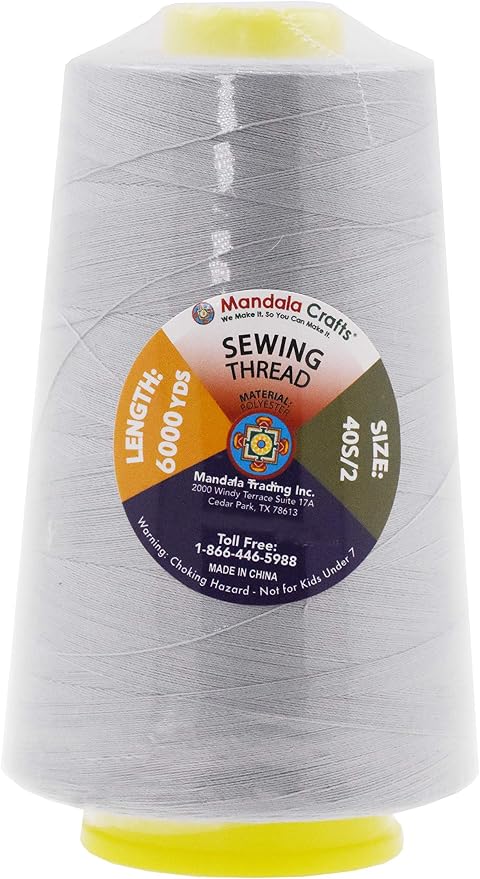 Mandala Crafts 4 Pack of Serger Threads Cones Spools - Image 2
