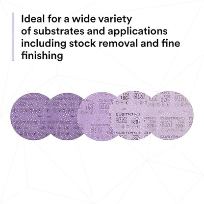 3M Xtract Cubitron II Hookit Clean Sanding Film Disc 775L, 5 in, 15 Piece - Image 8