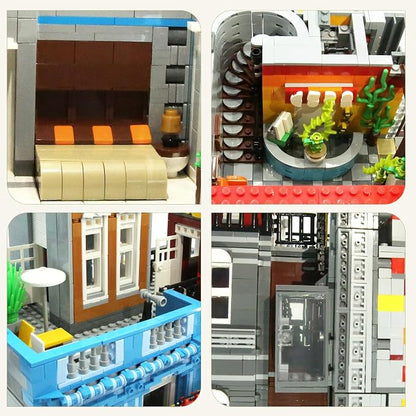 ZenithFlow Street View Building Blocks Kit, Cuba Hotel Mini Blocks Construction - Image 5