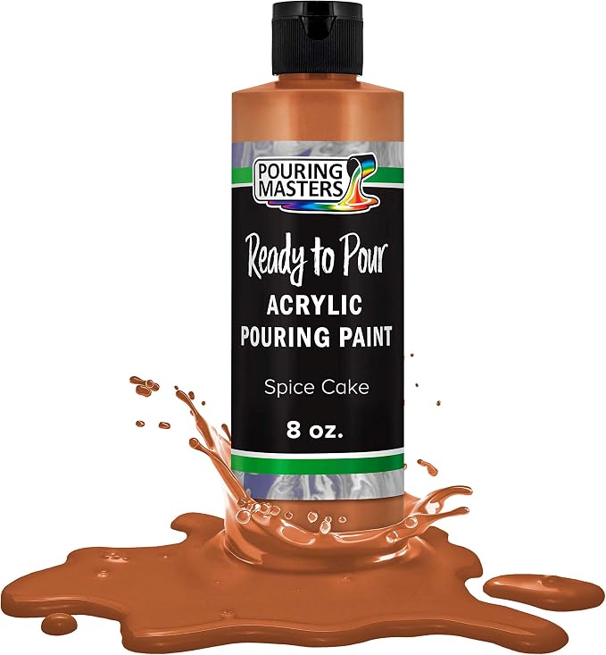 Pouring Masters Spice Cake Ready to Pour Acrylic Pouring Paint by USArtSupply