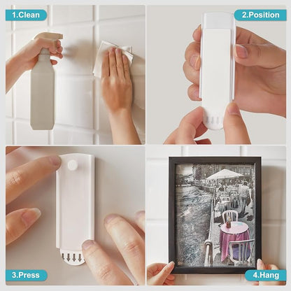 Large Canvas Hangers, 6 Picture Hangers, 10 Large Removable Adhesive Strips - Image 4