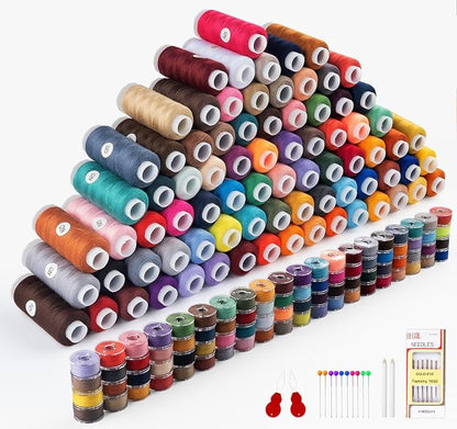 184 Pcs 80 Color Thread for Sewing Machine, 500 Yard Sewing Machine Thread & - Image 5