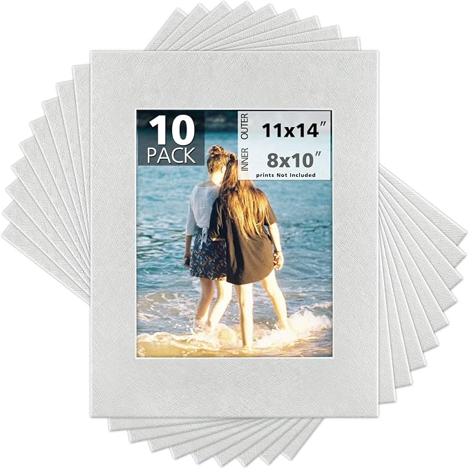 Mat Board Center, 11x14 Silver Color Mats by MatBoardCenter
