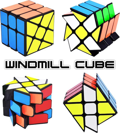 JoyTown Speed Cube Set of 2 Bundle Pack Windmill Cube Magic Puzzle, YJ Axis V2 - Image 4