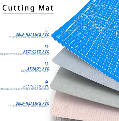 DIYSELF Cutting Mat 8in×6in, Self Healing Cutting Mat, A5 Rotary Cutting Mats - Image 3