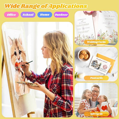 7"x10" Watercolor Paper Pad, 30 Sheets Watercolor Paper, 140lb/300gsm Spiral - Image 6