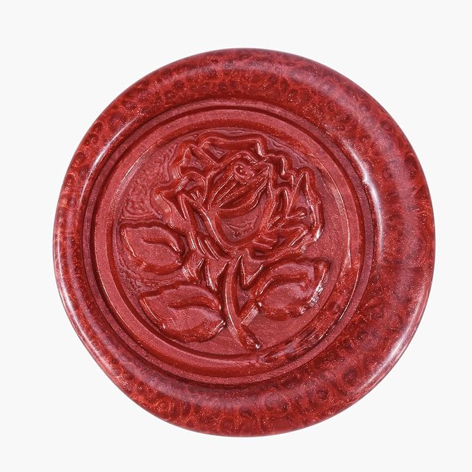 Yoption 5Pcs Sealing Wax Sticks, Vintage Totem Fire Manuscript Flashing Wine - Image 3
