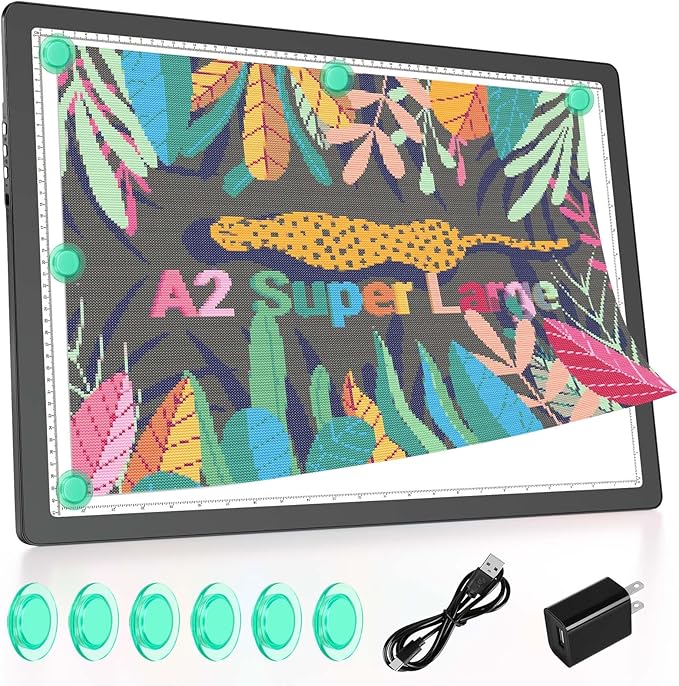 Rechargeable A2 Extra Large Diamond Art Light Board, Bawaslom Light Pad by Bawaslom